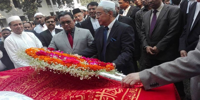 জ্যেষ্ঠ আইনজীবী আবদুর রব চৌধুরীর নামাযে জানাজা অনুষ্ঠিত