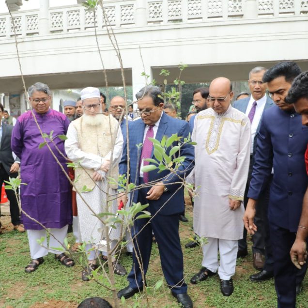 বঙ্গবন্ধুর জন্মবার্ষিকীতে সুপ্রিম কোর্টে বৃক্ষরোপণ