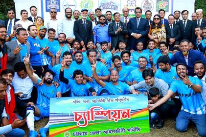 আইনজীবী সমিতির ফুটবল টুর্নামেন্টের ফাইনালে টিম পুলা বিজয়ী