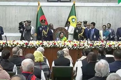 আওয়ামী লীগ থেকে নির্বাচিত সংসদ সদস্যদের শপথ গ্রহণ