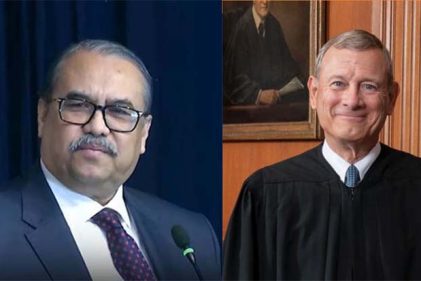 মার্কিন প্রধান বিচারপতির সঙ্গে বাংলাদেশের প্রধান বিচারপতির বৈঠক