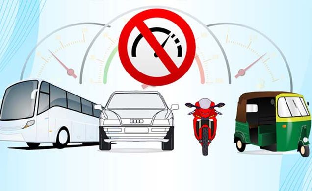 সব ধরনের যানবাহনের জন্য গতিসীমা নির্ধারণ