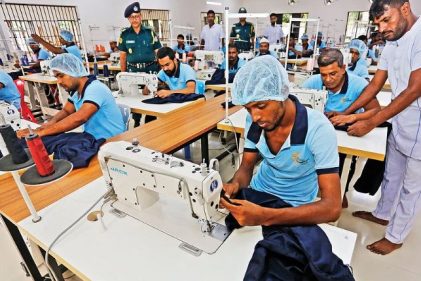 কারাবন্দিদের তৈরি পোশাক রপ্তানি হচ্ছে বিদেশেও