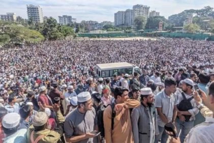 চট্টগ্রামে সংঘর্ষে নিহত আইনজীবী সাইফুলের জানাজা অনুষ্ঠিত