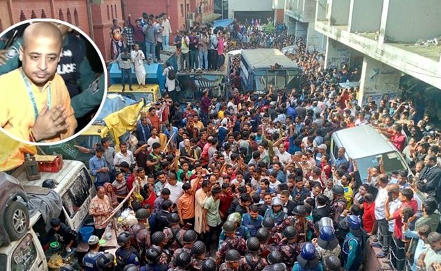 চিন্ময়কে নিয়ে তাণ্ডবের ঘটনায় ৮ আসামি ৫ দিনের রিমান্ডে