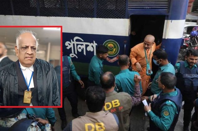 চিন্ময়ের পক্ষে ঢাকা থেকে গেলেন আইনজীবী, ওকালতনামা না থাকায় সব দরখাস্ত নামঞ্জুর