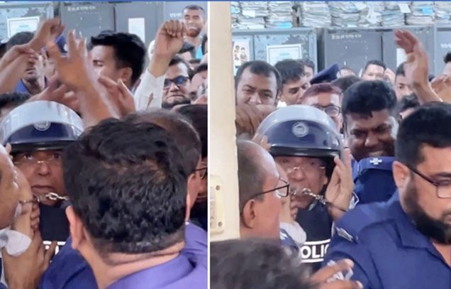 নারায়ণগঞ্জের আদালতে সাবেক আইনমন্ত্রী আনিসুল হককে কিলঘুষি