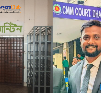 জাদুঘর ক্যান্টিনে রূপান্তর (বামে), অ্যাডভোকেট রেজাউল হক (ডানে)