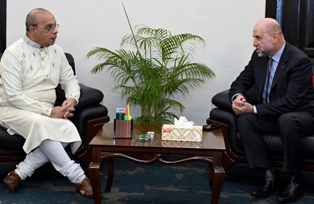 বাংলাদেশের প্রধান বিচারপতির আয়োজনে ফিলিস্তিনের প্রধান বিচারপতির সম্মানে নৈশভোজ