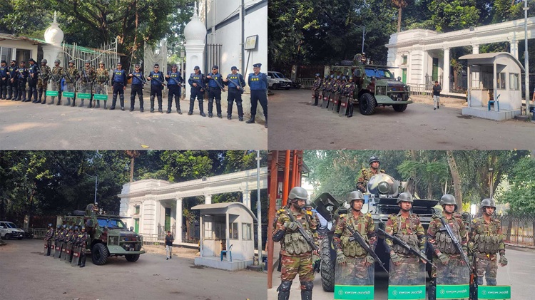 শেখ হাসিনার রায় ঘিরে ট্রাইব্যুনালে কড়া নিরাপত্তা