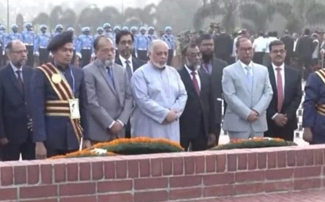 জাতীয় স্মৃতিসৌধে বীর শহীদদের প্রতি প্রধান বিচারপতির শ্রদ্ধা