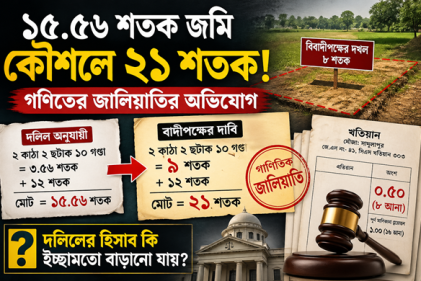 বাটোয়ারা মামলায় একটি ‘গাণিতিক জালিয়াতি’র এনালগ ব্যবচ্ছেদ