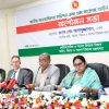 রোববার রাজধানীর সিরডাপ মিলনায়তনে গুমসংক্রান্ত আইন প্রণয়নে আয়োজিত সভায় বক্তব্য দেন আইনমন্ত্রী মো. আসাদুজ্জামান। ছবি : বাসস