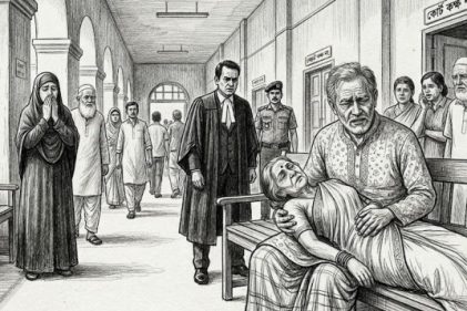 রংপুরে আদালতে হাজিরা দিতে এসে নারী আসামির মৃত্যু