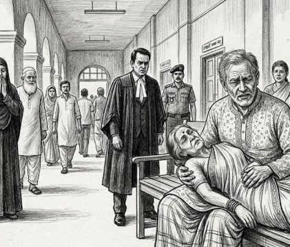 রংপুরে আদালতে হাজিরা দিতে এসে নারী আসামির মৃত্যু